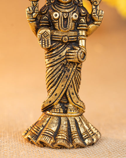 Brass Tirupathi Balaji Idol - 6 inch - WL5292