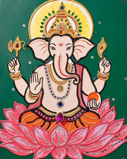 Lippan Art: Ganesha Hanging Frame - 16 x 14 inch - WL5302