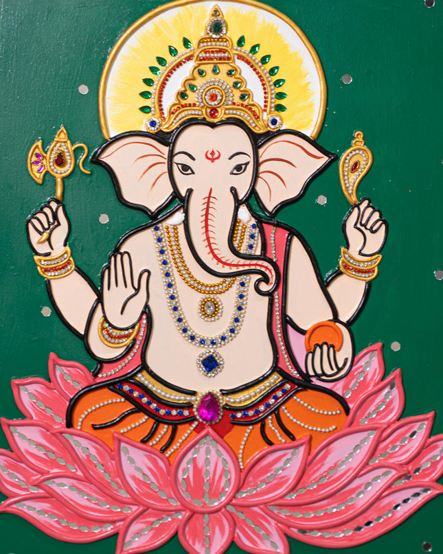 Lippan Art: Ganesha Hanging Frame - 16 x 14 inch - WL5302
