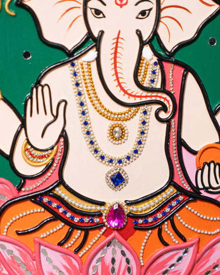 Lippan Art: Ganesha Hanging Frame - 16 x 14 inch - WL5302