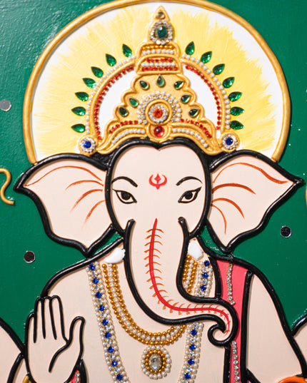 Lippan Art: Ganesha Hanging Frame - 16 x 14 inch - WL5302