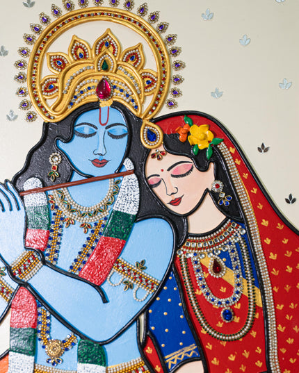 Lippan Art: Krishna Hanging Frame -  20 x 16 inch - WL5307