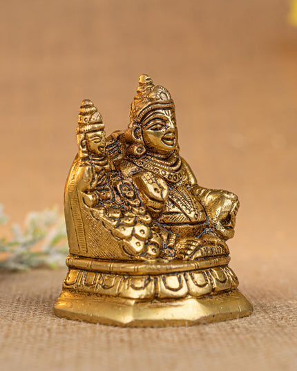 Brass Lakshmi with Kuber - 3 inch - WL5309