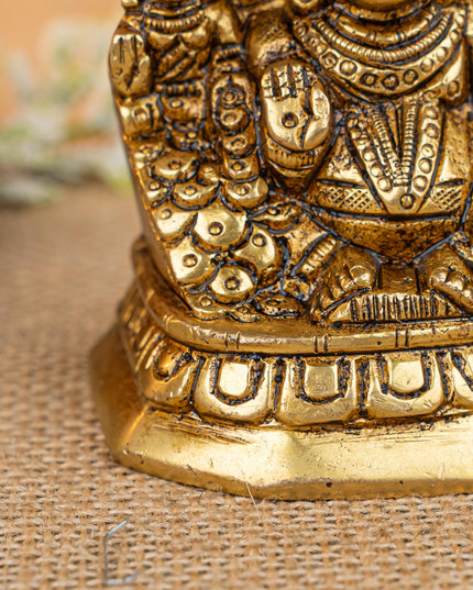 Brass Lakshmi with Kuber - 3 inch - WL5309