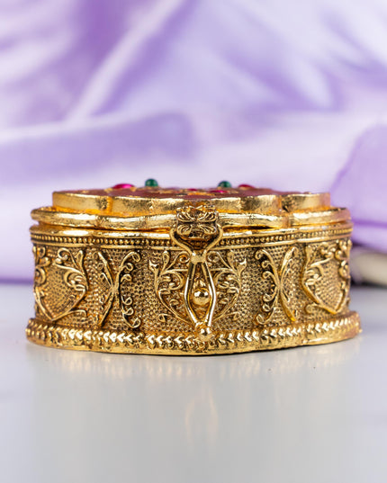 Designer Leaf Design Kumkum Holder - WL5313