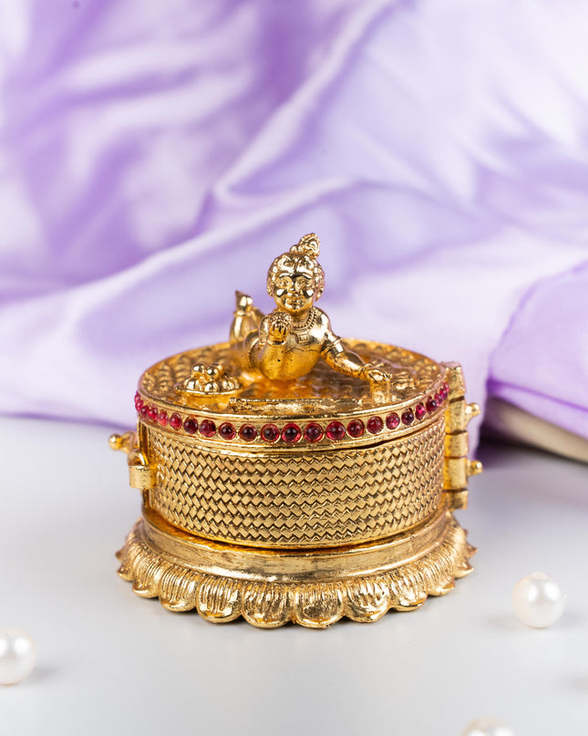 Designer Baby Krishna Kumkum Holder - WL5314
