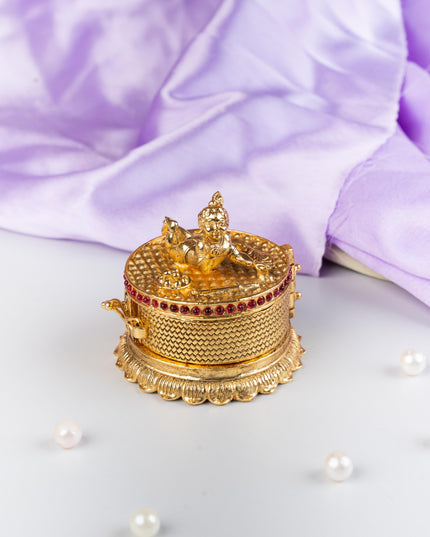 Designer Baby Krishna Kumkum Holder - WL5314