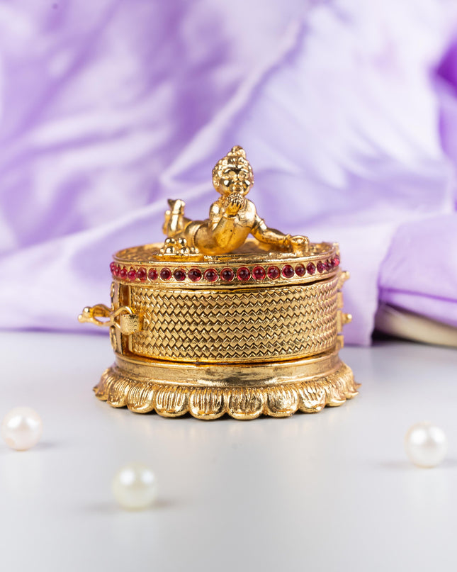 Designer Baby Krishna Kumkum Holder - WL5314