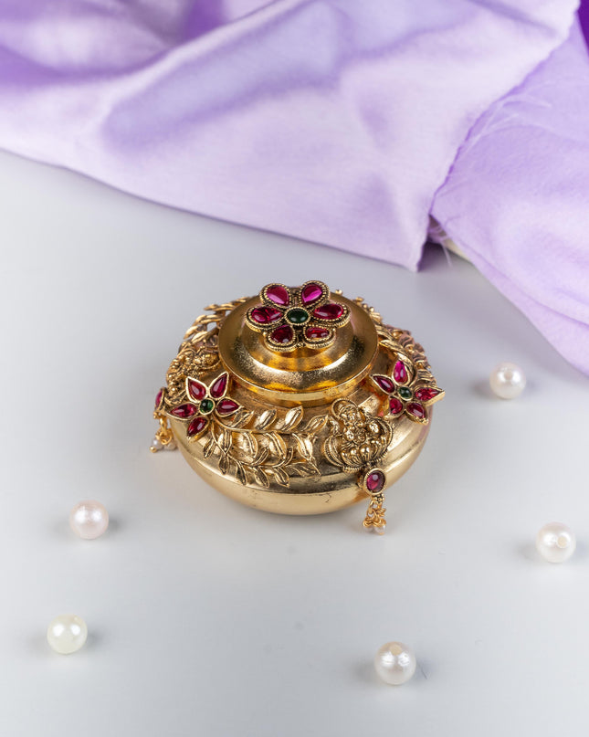 Designer Flower Kumkum Holder - WL5315