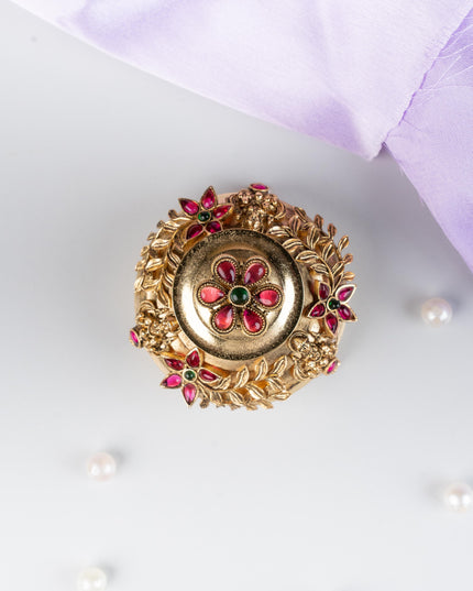 Designer Flower Kumkum Holder - WL5315