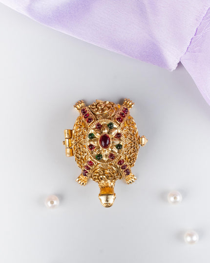 Designer Tortoise Kumkum Holder - WL5319