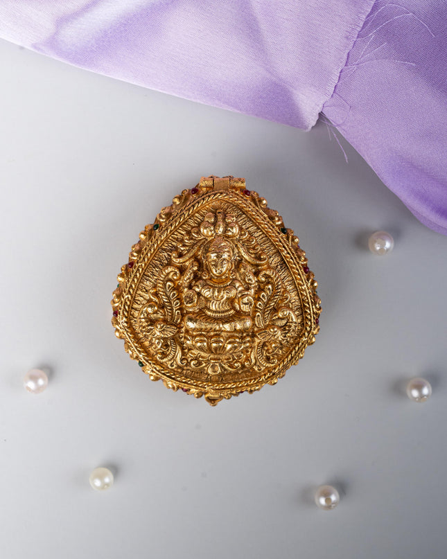 Designer Lakshmi Oval Kumkum Holder - WL5321