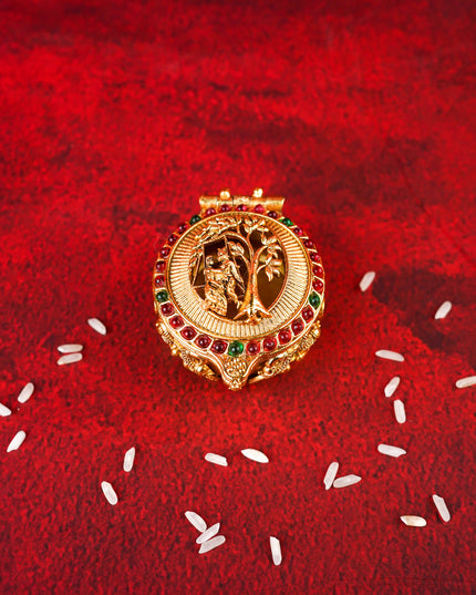 Designer Radha & Krishna Kumkum Holder - WL5324