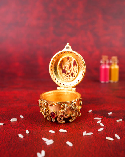 Designer Radha & Krishna Kumkum Holder - WL5324