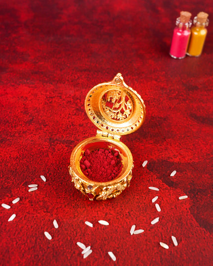 Designer Radha & Krishna Kumkum Holder - WL5324