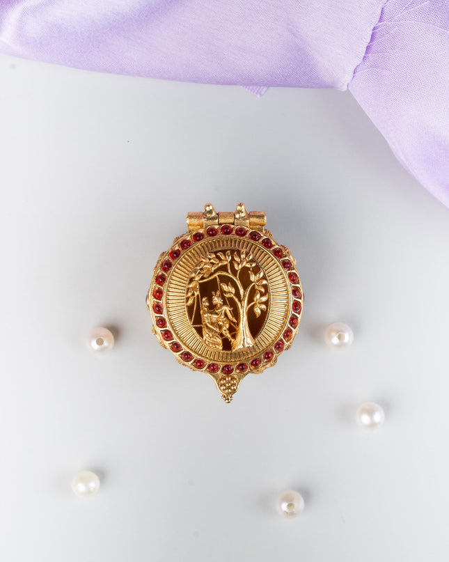 Designer Radha & Krishna Kumkum Holder - WL5324