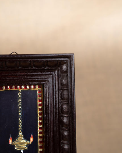 Tanjore Painting - Ranganathar - Flat (Gold Foil) - 15x12 inch - WL5330