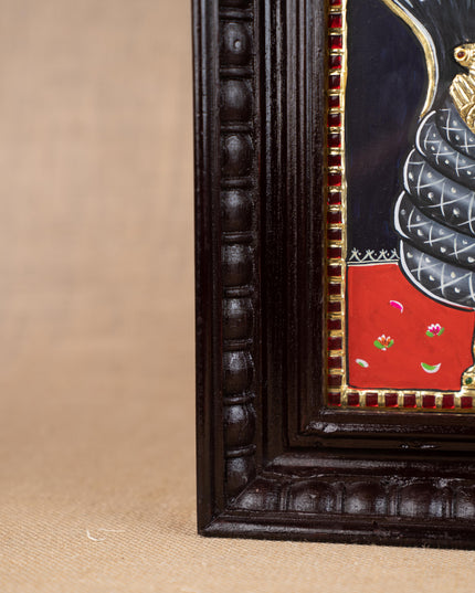 Tanjore Painting - Ranganathar - Flat (Gold Foil) - 15x12 inch - WL5330