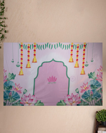 Back Drop - Lotus Pichwai Design - WL5358