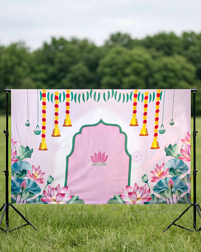 Back Drop - Lotus Pichwai Design - WL5358