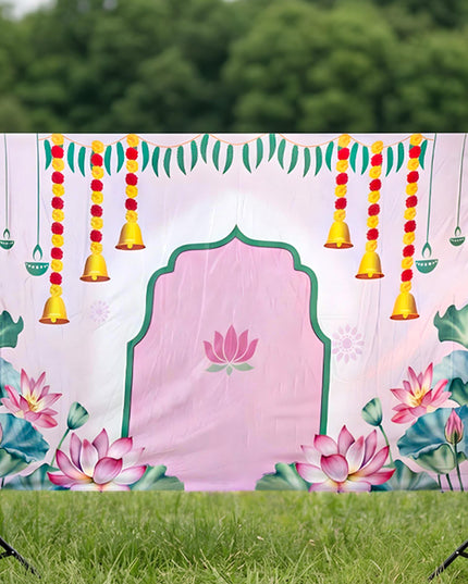 Back Drop - Lotus Pichwai Design - WL5358