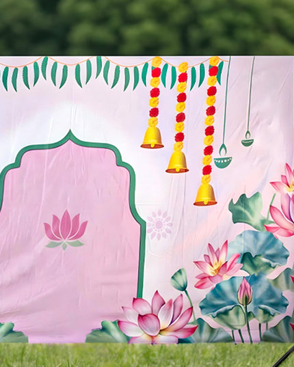 Back Drop - Lotus Pichwai Design - WL5358