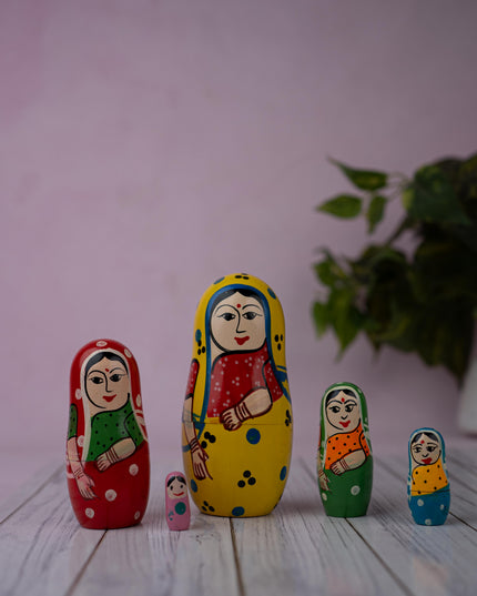 Kondapalli Toy - Lady Nesting Doll - WL5364
