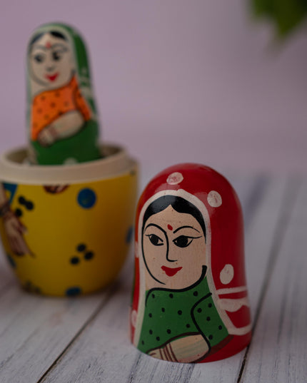Kondapalli Toy - Lady Nesting Doll - WL5364