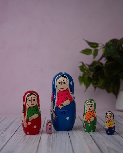 Kondapalli Toy - Lady Nesting Doll - WL5364