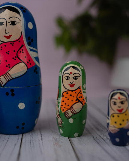 Kondapalli Toy - Lady Nesting Doll - WL5364