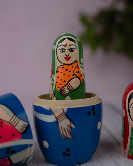 Kondapalli Toy - Lady Nesting Doll - WL5364