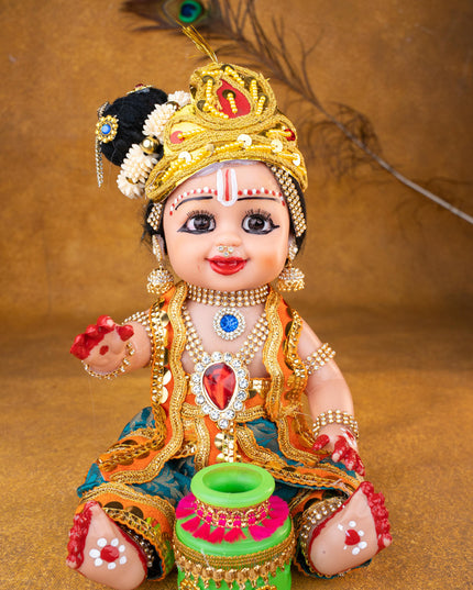 Baby Butter Krishna Doll - 11 inch - WL5371