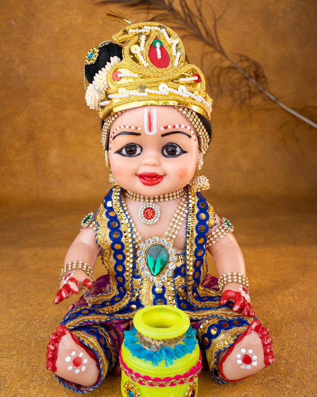 Baby Butter Krishna Doll - 11 inch - WL5371