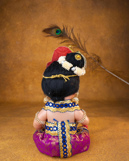 Baby Butter Krishna Doll - 11 inch - WL5371