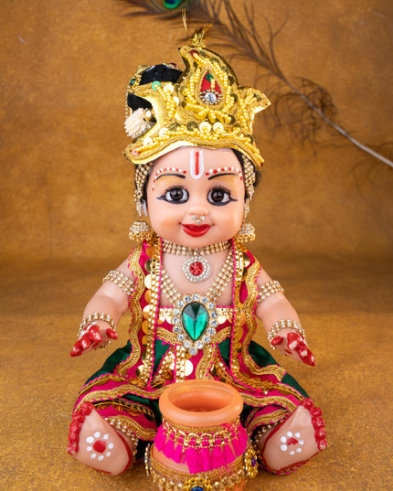 Baby Butter Krishna Doll - 11 inch - WL5371