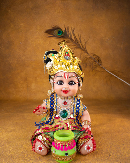 Baby Butter Krishna Doll - 11 inch - WL5371