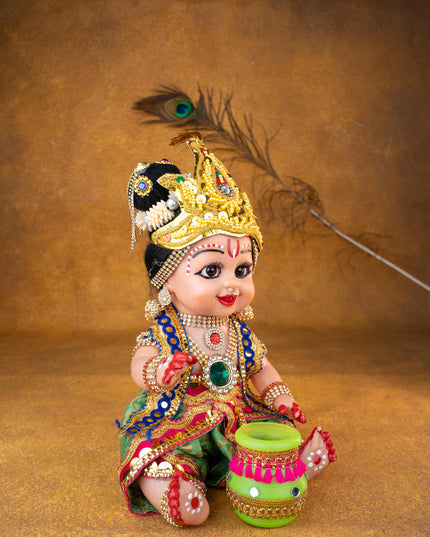 Baby Butter Krishna Doll - 11 inch - WL5371