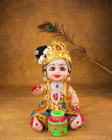 Baby Butter Krishna Doll - 11 inch - WL5371