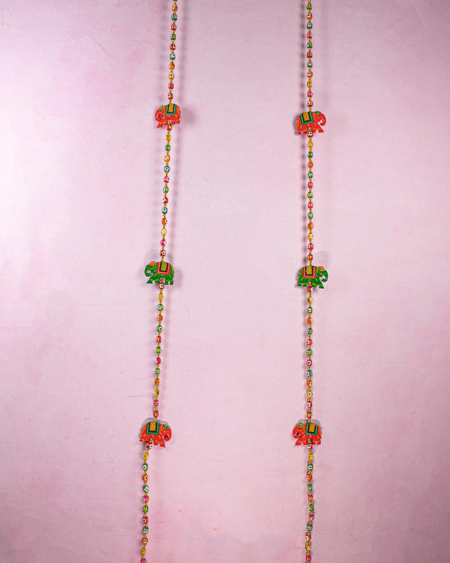 Kondapalli - Elephant Thoran with Bell - Set of 2 - WL5375