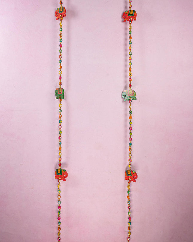 Kondapalli - Elephant Thoran with Bell - Set of 2 - WL5375