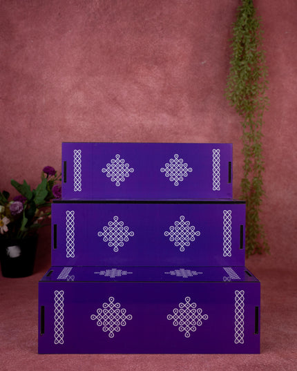 3 Step - Dismantable Golu Padi - Kolam Design - WL5376-1