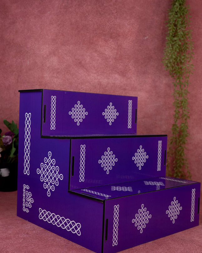 3 Step - Dismantable Golu Padi - Kolam Design - WL5376-1