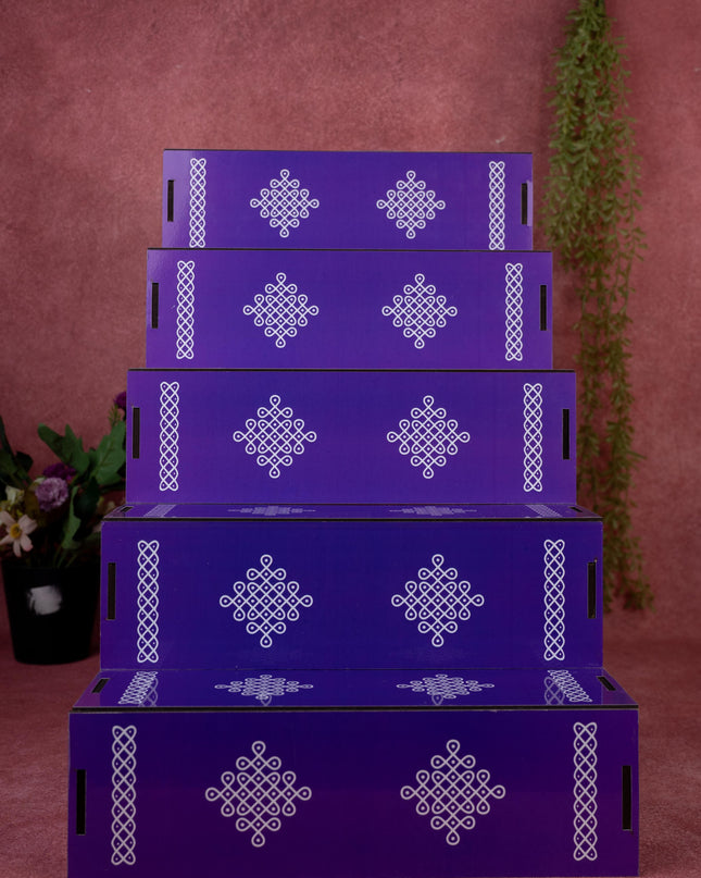 5 Step - Dismantable Golu Padi - Kolam Design - WL5376-2
