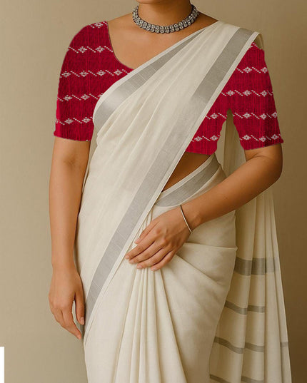Raw Silk Blouse Bit - Set of 10 - Assorted Colors - WL5382