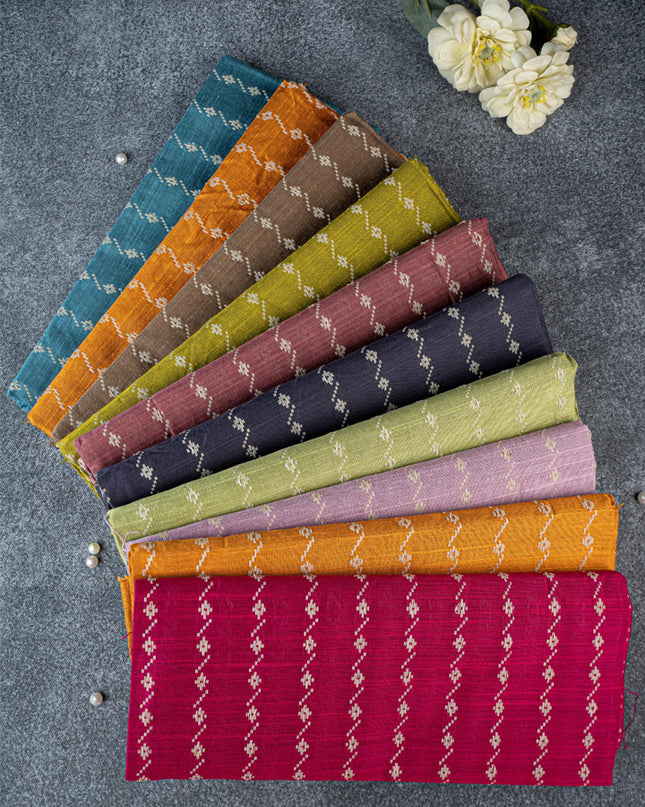 Raw Silk Blouse Bit - Set of 10 - Assorted Colors - WL5382