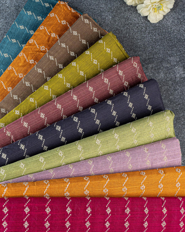 Raw Silk Blouse Bit - Set of 10 - Assorted Colors - WL5382