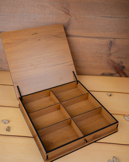 Wooden Annapakshi Dry Fruit Box - 12x12 inch - WL5383-1