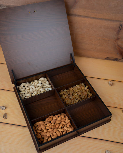 Brown Annapakshi Dry Fruit Box - 12x12 inch - WL5383-2