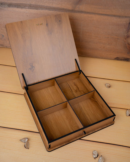 Wooden Annapakshi Dry Fruit Box- 10x10 inch - WL5384-1