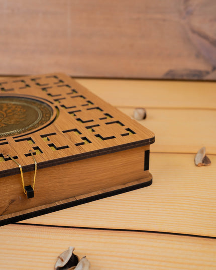 Wooden Annapakshi Dry Fruit Box- 10x10 inch - WL5384-1